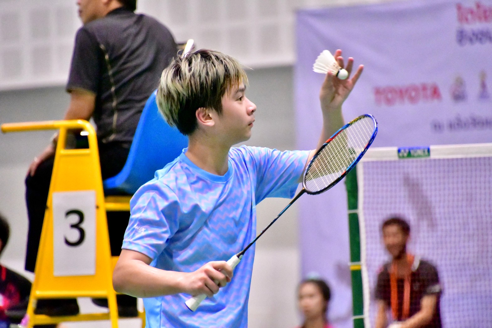 ผลการแข่งขัน โตโยต้า แบดมินตันเยาวชน รอบชิงชนะเลิศเยาวชนแห่งประเทศไทย ปี 2563 วันแรก