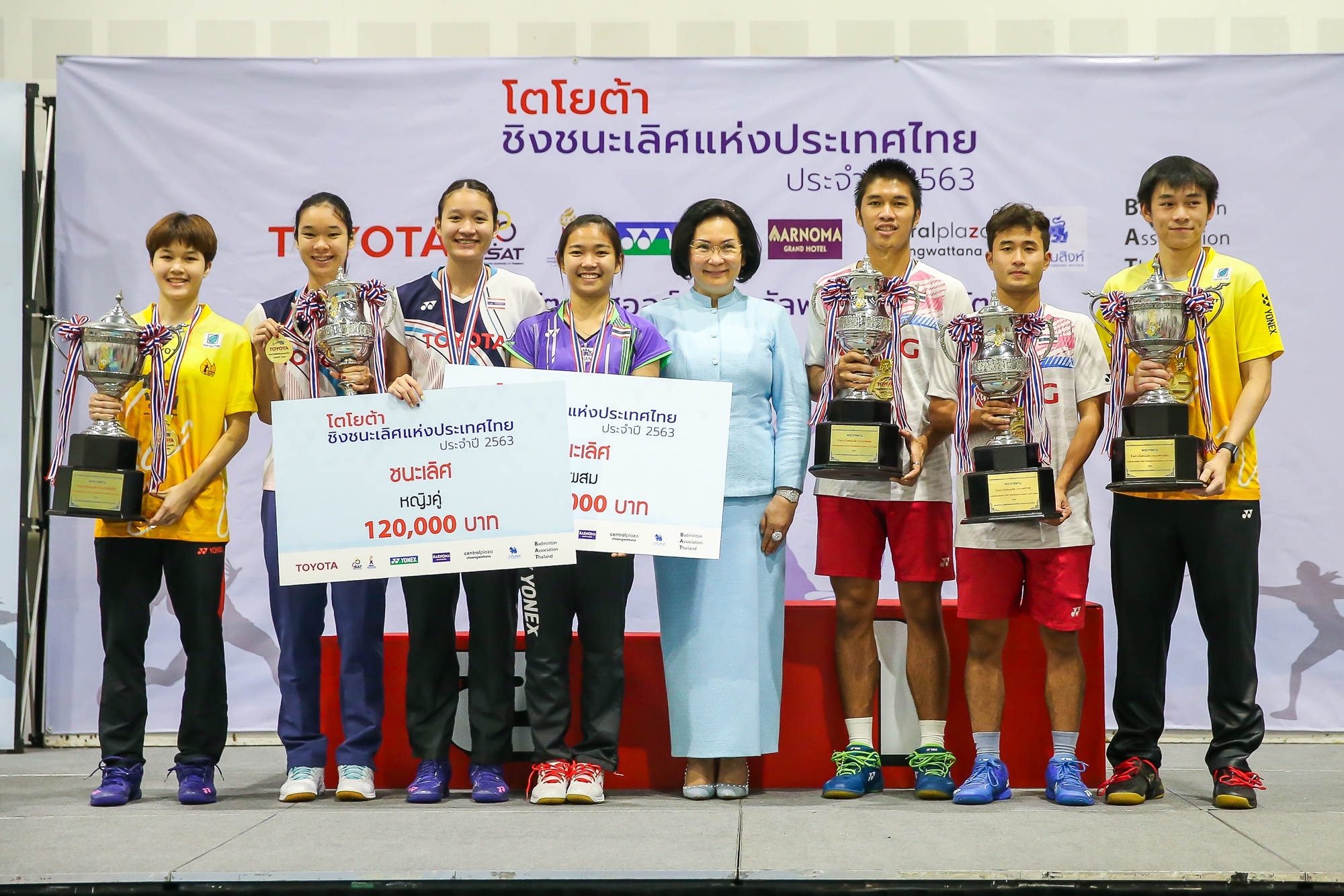 “สุภัค” คว้า Double Champ “กุลวุฒิ-พิทยาภรณ์” คว้าแชมป์เดี่ยว แบดมินตันโตโยต้าชิงแชมป์ประเทศไทย