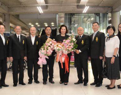 คุณหญิงปัทมา ลีสวัสดิ์ตระกูล เดินทางกลับไทยในฐานะสมาชิกคณะกรรมการโอลิมปิกสากล หรือ IOC ตำแหน่งอันทรงเกียรติสูงสุดด้านการกีฬาของโลก