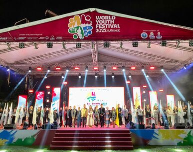 พิธีเปิด "UTS World Youth Festival Bangkok 2022" ยุวทูตทั่วโลกและเยาวชนไทยเข้าร่วมกว่า 2,000 คน