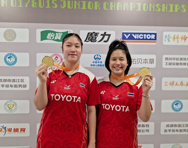 ความสำเร็จครั้งใหญ่! แบดมินตันเยาวชนไทยคว้า 1 ทอง 2 ทองแดง ศึกU17 & U15 เอเชีย