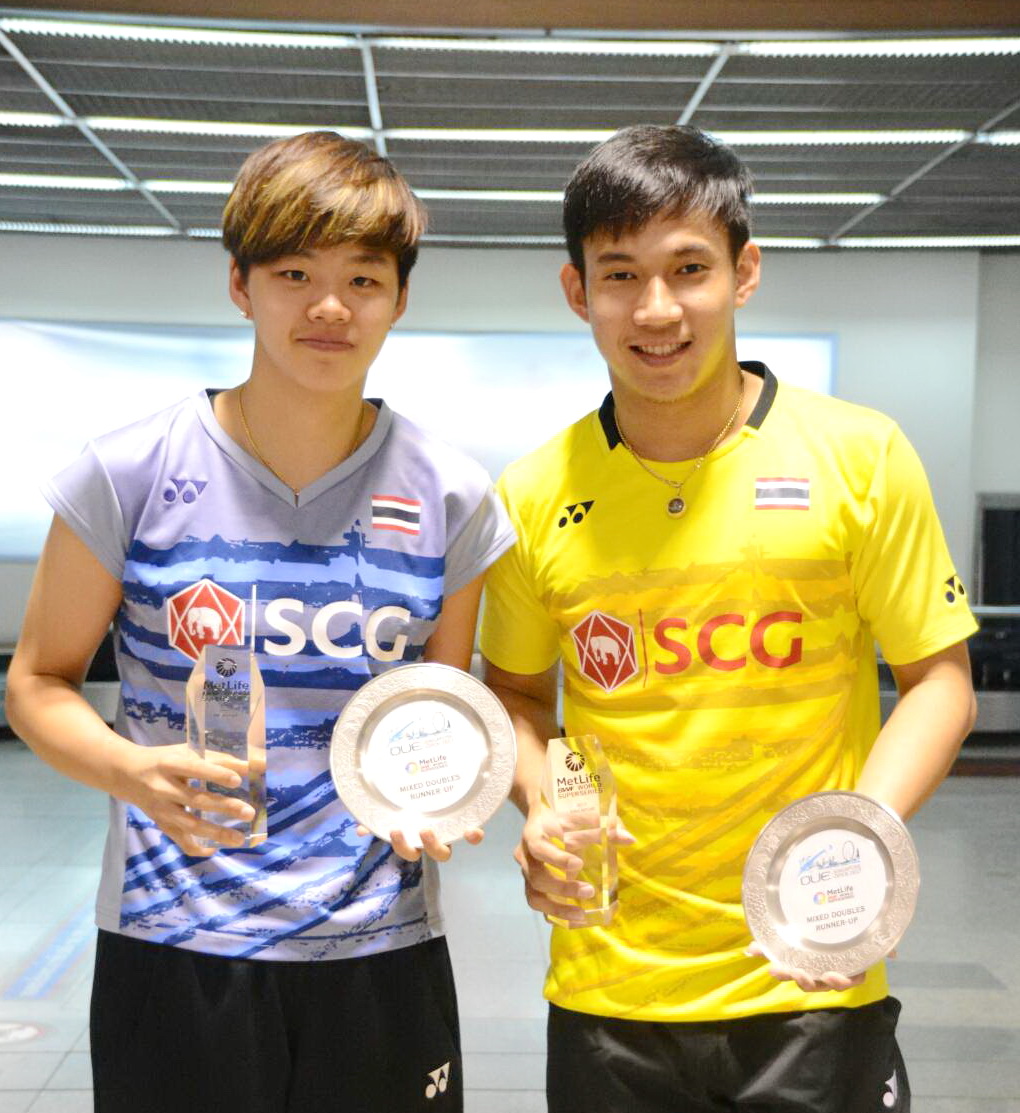 ต้อนรับ บาส-ปอป้อ รองแชมป์คู่ผสม ต้อนรับ บาส-ปอป้อ รองแชมป์คู่ผสม