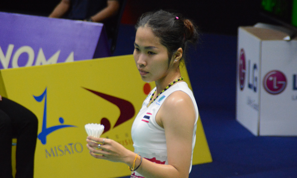 ร่วมเชียร์นักแบดมินตันไทยในการแข่งขัน YONEX French Open 2017 ที่ฝรั่งเศส