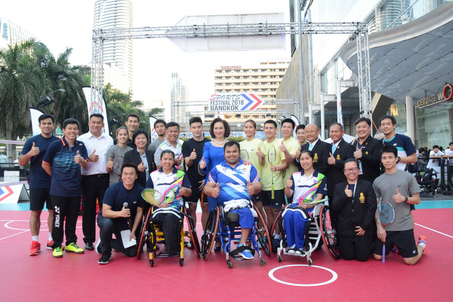 แบดมินตันสาธิตกีฬาใน Sports Festival 2018 แบดมินตันสาธิตกีฬาใน Sports Festival 2018
