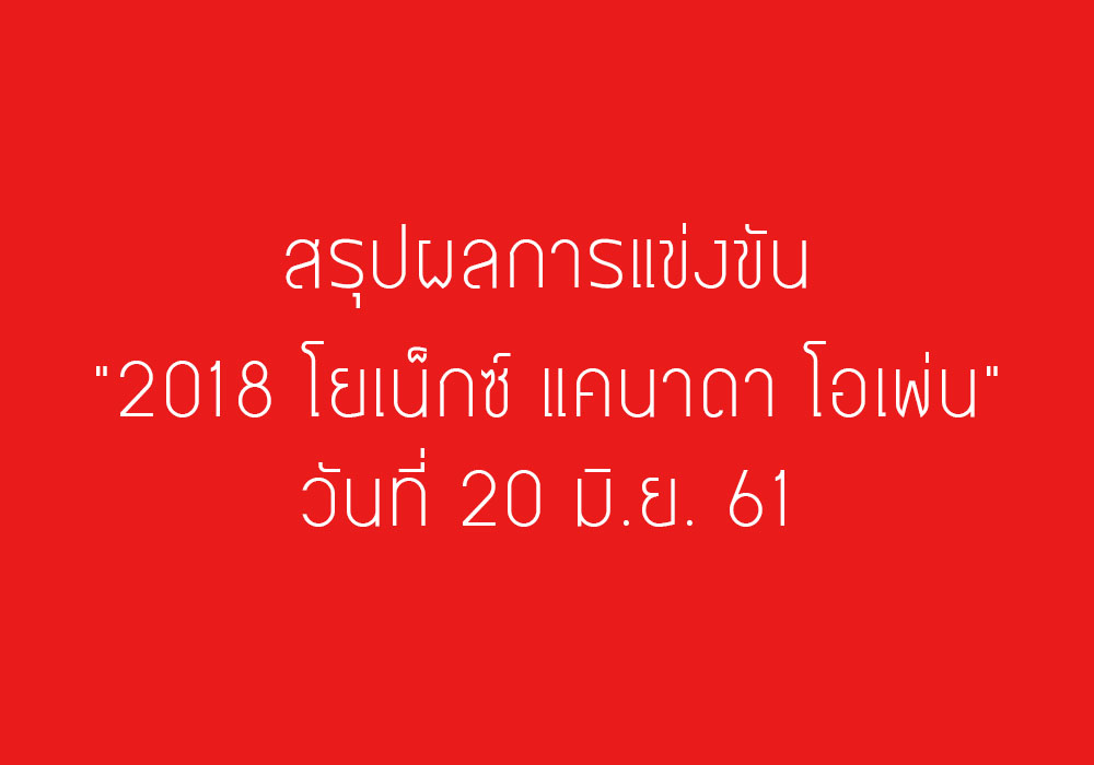 สรุปผลการแข่งขันแบดมินตัน 