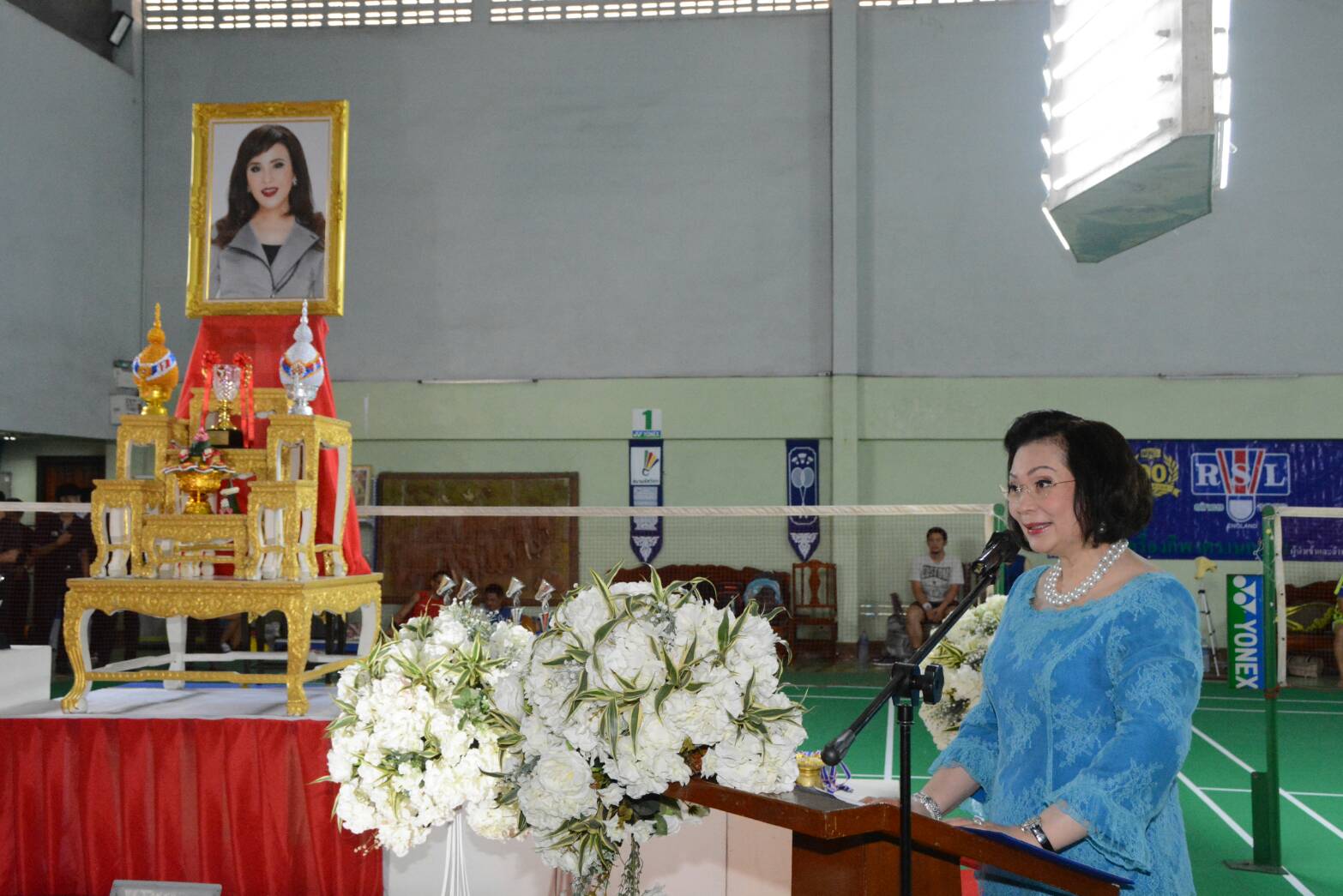 พิธีเปิดการแข่งขันแบดมินตัน เอสอาร์วี ทูบี โอเพ่น ครั้งที่ 1 ชิงถ้วยรางวัลพระราชทานทูลกระหม่อมหญิงอุบลรัตนราชกัญญา สิริวัฒนาพรรณวดี