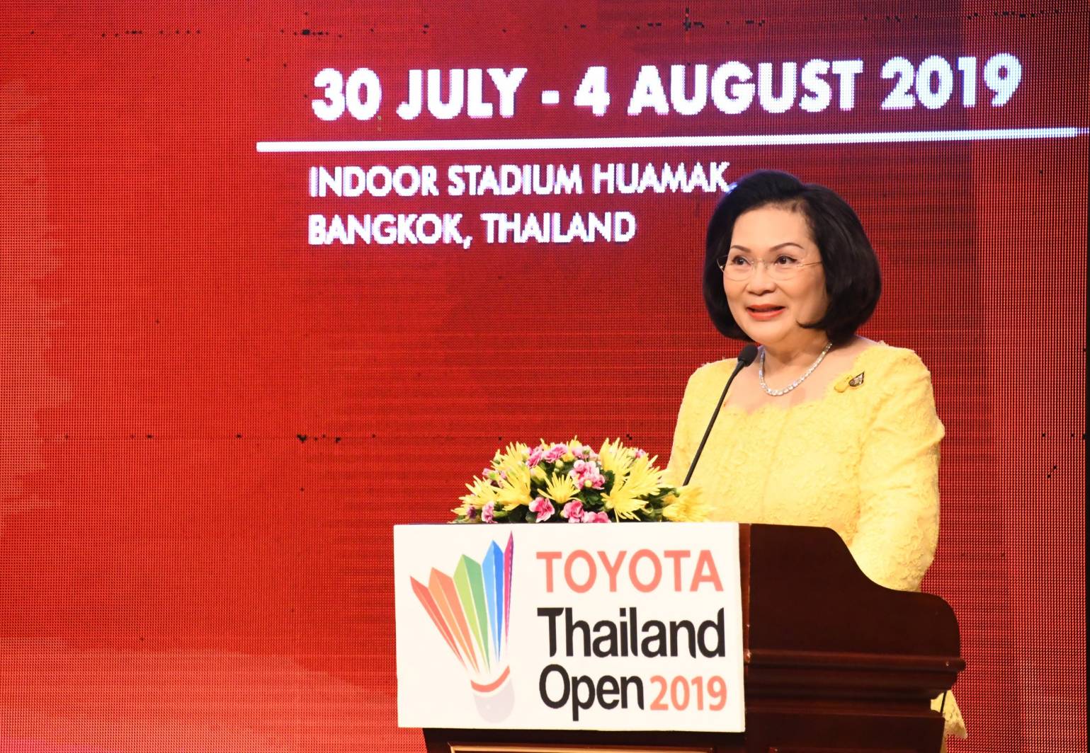 “คุณหญิงปัทมา” ชื่นชมนักแบดไทย ผ่านเข้ารอบก่อนรองฯไทยแลนด์โอเพ่น 4 ประเภท