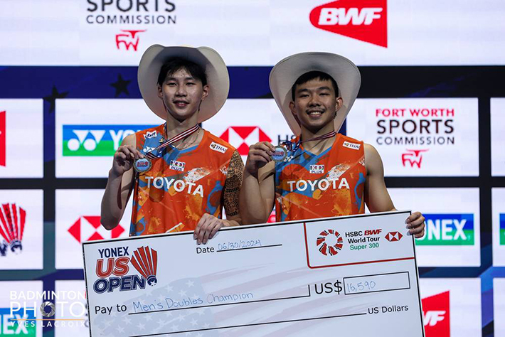 ผลงานกระหึ่ม! แบดมินตันไทย ผงาดคว้า 2 แชมป์ศึกยูเอส โอเพ่น 