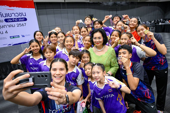 ร่วมเชียร์และให้กำลังใจ ทัพแบดมินตันไทยในศึกโตโยต้าเยาวชน ชิงแชมป์ประเทศไทย 20-25 มี.ค.68 นี้ 