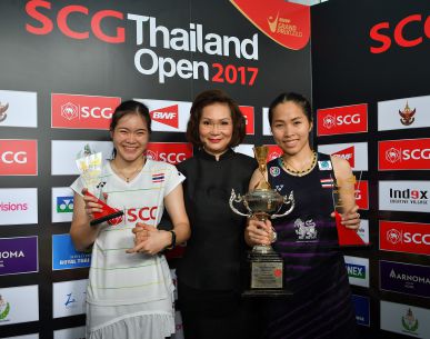 "เมย์" รัชนก อินทนนท์ คว้าแชมป์ "เอสซีจี ไทยแลนด์ โอเพ่น 2017"