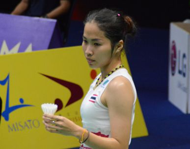 ร่วมเชียร์นักแบดมินตันไทยในการแข่งขัน YONEX French Open 2017 ที่ฝรั่งเศส
