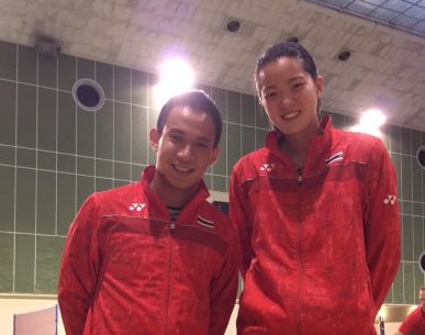"บาส" เดชาพล/"เอิร์ธ" พุธิตา แพ้คู่จากเดนมาร์ก YONEX French Open 2017