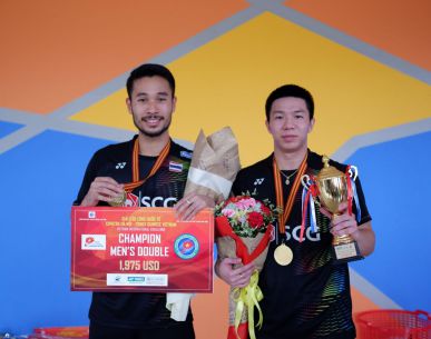 มณีพงศ์-นันทกานต์ คว้าแชมป์ชายคู่ Vietnam International Challenge 2018