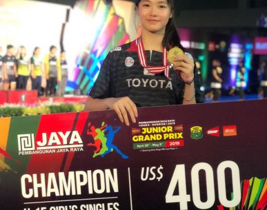 "น้องพิ้งค์" พิชฌามลณ์ คว้าแชมป์ในรายการ "จายา รายา จูเนียร์ กรังด์ปรีซ์ 2019"
