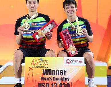 ออง ยิวซิน/เตียว อียี่ จากมาเลเซีย ครองแชมป์ชายคู่ "ไทยแลนด์ มาสเตอร์ส 2020"