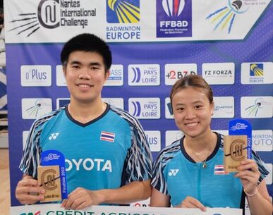 มิกซ์-เจน , โอ้ต-เบน คว้ารองแขมป์ "น็องต์ อินเตอร์เนชั่นแนล ชาเลนจ์ 2022"