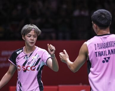 "บาส-ปอป้อ" ย้ำแค้นคู่จีนผงาดแชมป์กลุ่มแบดขนไก่ไฟนอลส์