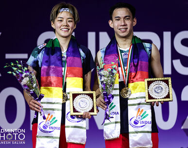 "บาส-ปอป้อ" ตบคู่จีนซิวแชมป์แบดมินตันอินเดีย โอเพ่น