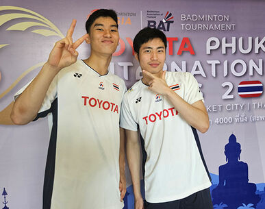 "โนแอล-ไอซ์" ต้อนคู่สิงคโปร์ ลิ่วรอบสองแบดมินตัน โตโยต้า ภูเก็ต อินเตอร์ซีรีส์
