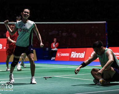"บาส-เฟม" พลิกโค่นมือ 1 โลก 2 เกมรวด ลิ่วชิงแบดมินตัน เจแปน โอเพ่น