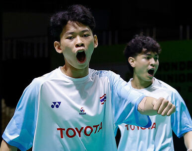 แบดมินตันเยาวชนไทยสุดแกร่ง เฉือนญี่ปุ่น หวุดหวิด รั้งจ่าฝูงเยาวชนเอเชีย