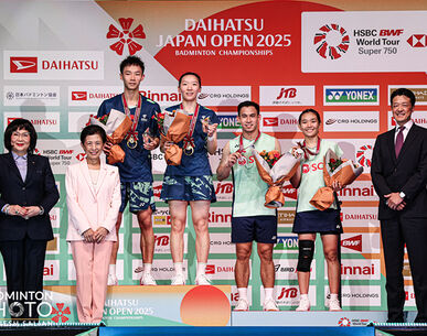 "บาส-เฟม" พ่ายคู่จีนสุดมัน คว้ารองแชมป์แบดมินตัน เจแปน โอเพ่น