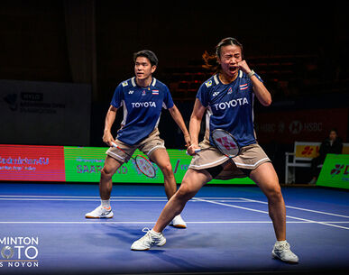 "ไตเติ้ล-เจน" ดุจัด! ตบอินโด 2 เกมรวด ลิ่วตัดเชือกแบดมินตัน ไฮโล โอเพ่น