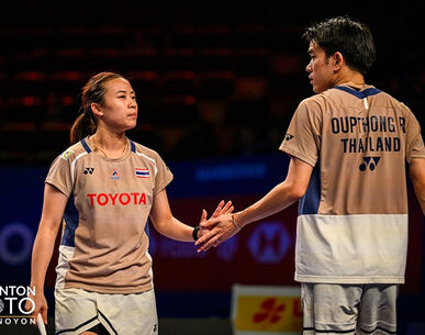 "ไตเติ้ล-เจน" ต้านไม่ไหว! พ่ายคู่มือ 6 โลกฝรั่งเศส จอดรอบตัดเชือกไฮโล โอเพ่น