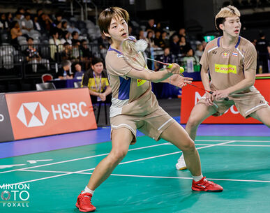 “โอโม่-ปอป้อ” โชว์ฟอร์มดุ! ต้อนคู่เจ้าภาพ 2 เกมรวด ลิ่วรอบสองแบดมินตันอินเดีย