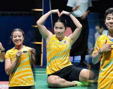 แบดมินตันไทยการันตี 2 ทองซีเกมส์บุคคล คู่ผสม-หญิงเดี่ยว ชิงชนะเลิศกันเอง