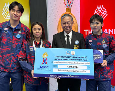 แบดมินตันไทยรับเงินอัดฉีด 7.2 ล้านบาท หลังโชว์ฟอร์มกระหึ่ม 3 ทองซีเกมส์ ครั้งที่ 33