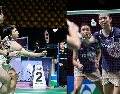 "พี-โอโม่" ควงคู่ "แพท-กัสจัง" ฉลุยรอบสองแบดมินตันไทยแลนด์ มาสเตอร์ส 2026