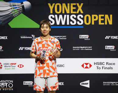 "เม ศุภนิดา" ล้มเต็ง 1 อินโด ซิวแชมป์แบดมินตัน สวิส โอเพ่น จารึกชื่อหญิงเดี่ยวไทยคนที่ 3 ในประวัติศาสตร์