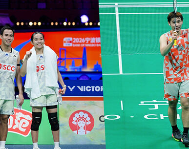 "บาส-เฟม" โค่นมือ 1 โลกคาบ้าน! ผงาดเข้าชิงแบดชิงแชมป์เอเชีย- "วิว" พ่ายอินเดียซิวเหรียญทองแดง